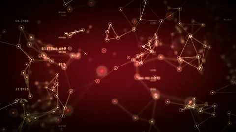 Networks And Data Red Rising Stock Footage 50005543