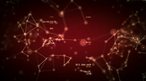 Networks And Data Red Tracking Stock-Footage 50005686