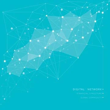 Networks concept and cloud computing Stockillustratie