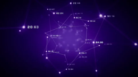 Networks Of Data Purple Stock Footage 41649082