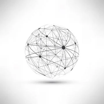 Networks - Globe Design 스톡 일러스트
