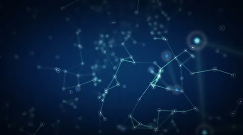 Networks Rising Blue Stock Footage 38897738