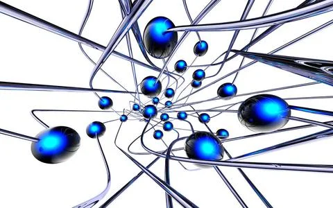 Netzwerk high resolution rendering of a network concept Copyright: xZoonar... Stockfoto's