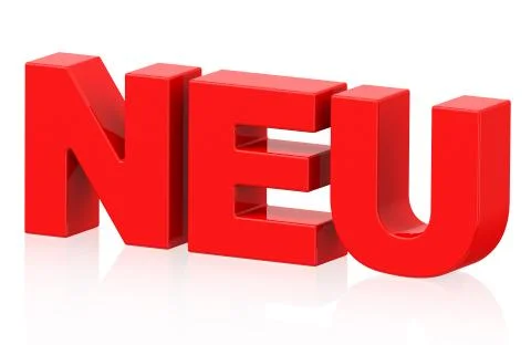 Neu (german word) Stock Illustration