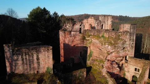 Neudahn Castle Stock Footage 128938434
