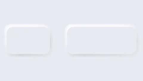 Neumorphic buttons. Simple trendy design elements UI components isolated on Stock Illustration