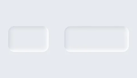 Neumorphic buttons. Simple trendy design elements UI components isolated on Stock Illustration