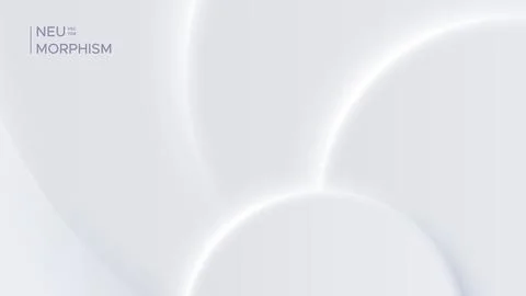 Neumorphic soft, bright design with round shapes. Stock Illustration