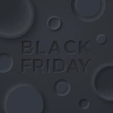Neumorphism style background. Black friday sale template. Soft, clear and s.. Stock Illustration