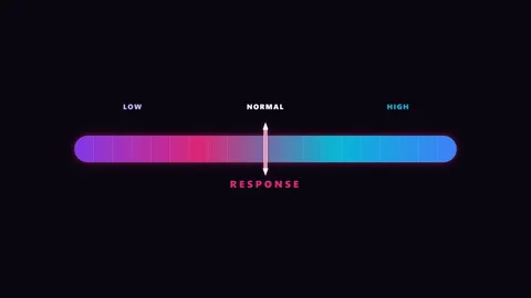 Neural-ai-response-range slider 스톡 동영상 345643596
