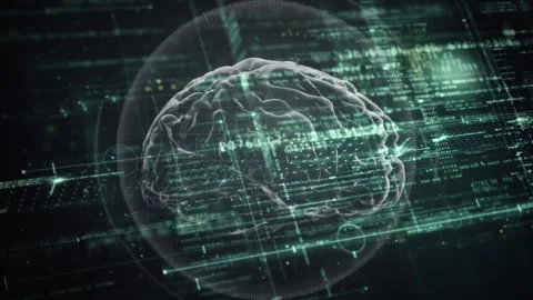 Neural brain pathways machine learning mind AI Stock Footage 262776132