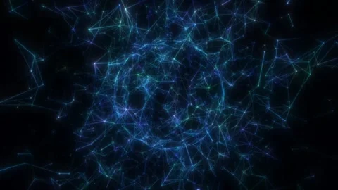 The neural cell pulsates within the neural network. Seamless loop. 動画素材 240891886