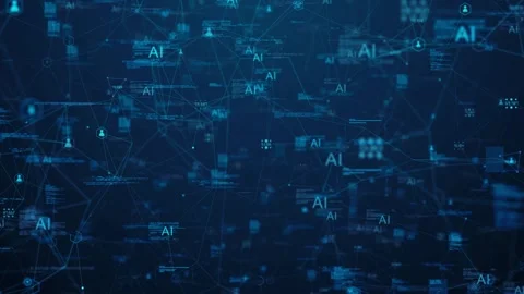 Neural Codes Unifying AI and Smart Network Contracts through Machine Learning Stock Footage 256062293