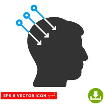 Neural Interface Connectors Vector Eps Icon Stock Illustration