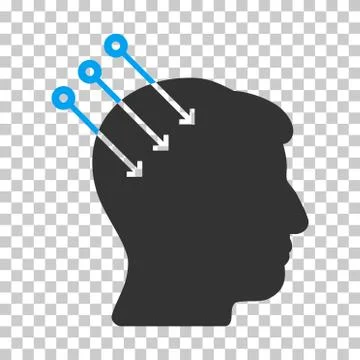Neural Interface Connectors Vector Icon Stock Illustration
