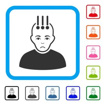 Neural Interface Icon Stock Illustration
