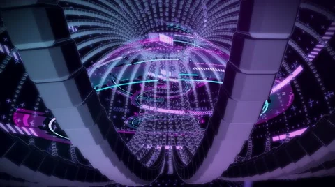 Neural Interface Live VJ Loop Animation Graphics 스톡 동영상 56452115