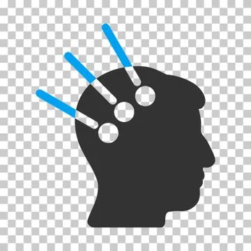 Neural Interface Vector Icon Illustrazione stock