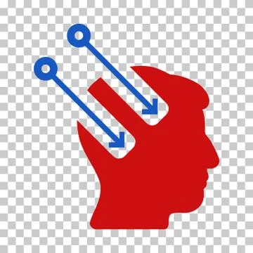 Neural Interface Vector Icon 스톡 일러스트