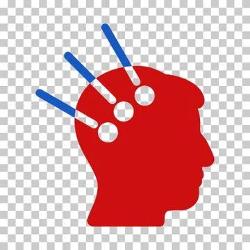 Neural Interface Vector Icon 스톡 일러스트