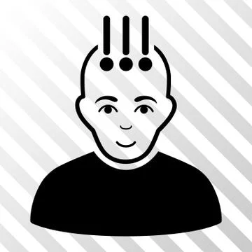 Neural Interface Vector Icon Illustrazione stock