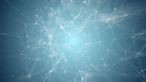 Neural link. Electronic nodes connected together with a synaptic links in Stock Footage 115629230
