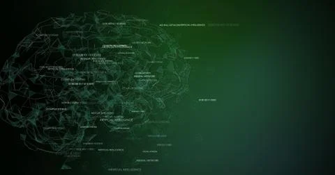 Neural Net Green Stock Illustration