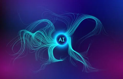 Neural network abstract digital background. Technology background, data science 스톡 일러스트