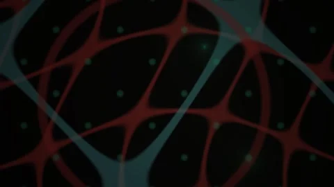 Neural Network Abstract Digital Pulsing Connection for Technology Science B.. Stock Footage 343742054