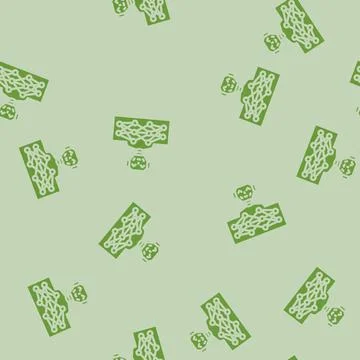 Neural network ai integration glyph vector seamless pattern 스톡 일러스트