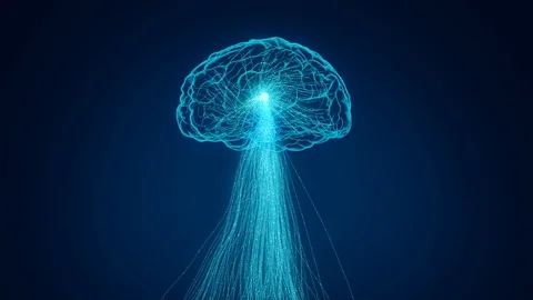 Neural network Ai Technology future 库存影片 125065605