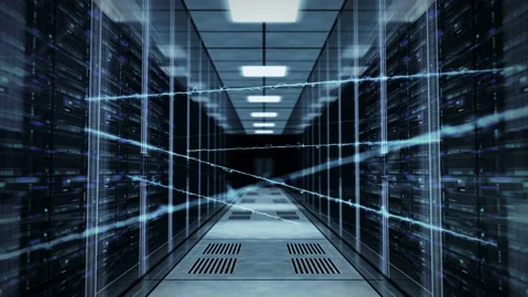 Neural network and artificial intelligence computer centre server Video stock 112859807