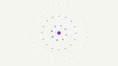 Neural Network Animation for Ai Data Flow Technology and Communication Vidéo 334861066