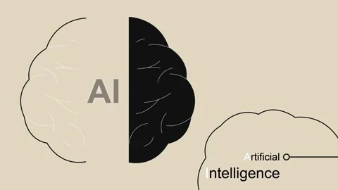 Neural network artificial intelligence ai information data technology Stock Footage 302783770