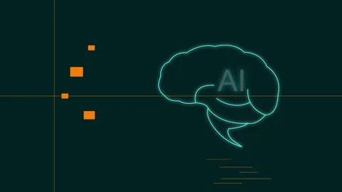 Neural network artificial intelligence ai interconnected nodes data Stock Footage 302783772