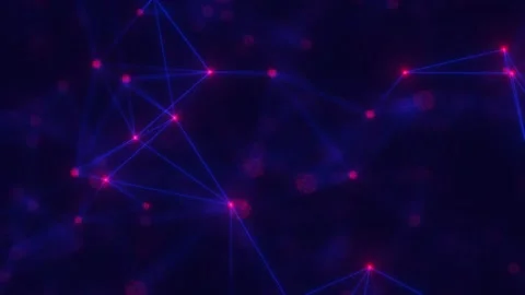 Neural network background Video stock 283448360