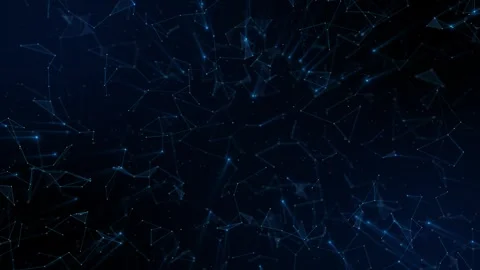 Neural Network Big Data Flow Binary Code Matrix, AI Machine Learning Background, Stock Footage 341891749