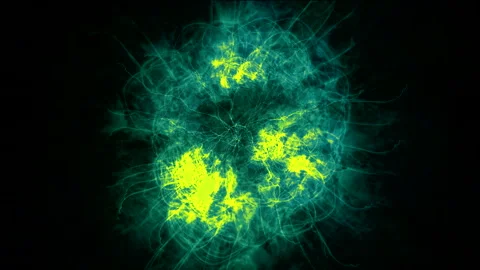 Neural network. Biological neural network Stock Footage 242614902