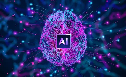 Neural Network Brain Concept Stock Illustration