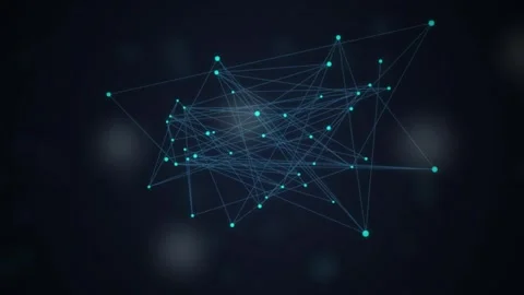 Neural network brain structure rotating seamless loop motion Stock Footage 344799276