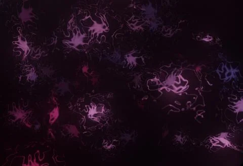 Neural network cells system with links and axone and dendrite connection 3D Stock Illustration