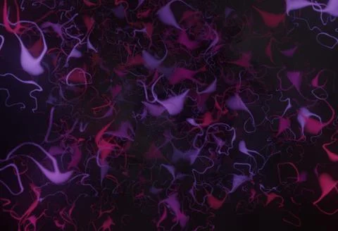 Neural network cells system with links and axone and dendrite connection 3D Stock Illustration