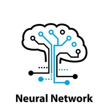 Neural network concept. Connected cells with links. High technology process. Stock Illustration