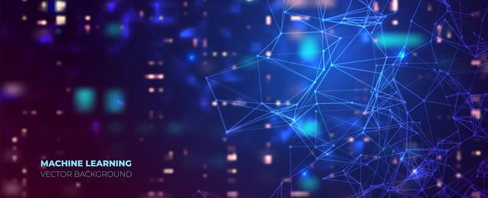 Neural network concept. Connected cells with links. High technology process.. Illustrazione stock