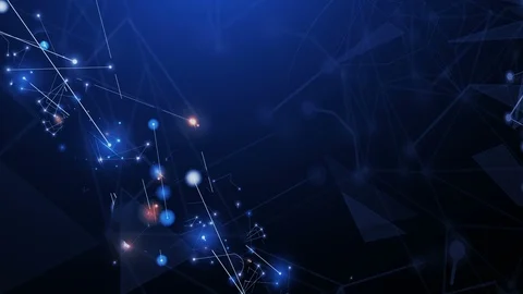 Neural network concept.  High technology process. Abstract background motion . Stock Footage 109341624