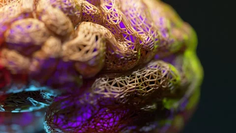 Neural Network Concept: Illuminating the Intricacies of the Brain. Signals. Stock Footage 253885569