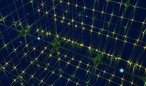 Neural network concept Stock Illustration