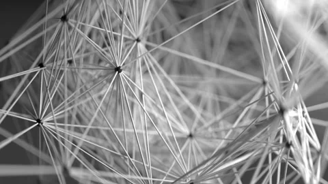 Neural Network Concept - Illustration of Advanced Connectivity. Signals Stock Footage 253886424