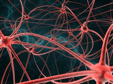 Neural network, conceptual artwork 스톡 일러스트