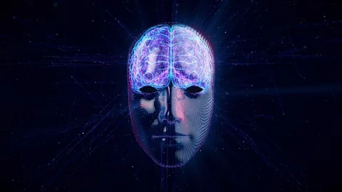 Neural Network creating Artificial intelligence brain Stock Footage 112041058